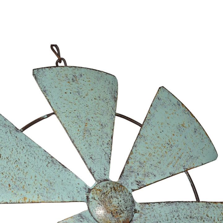 Willow &amp; Silk Hanging Welcome Windmill with Bell and Dragonflies 31.5x6.5x82cm