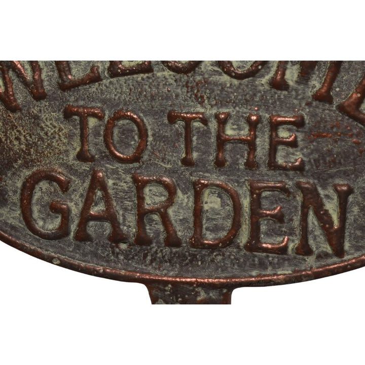 Willow &amp; Silk Welcome to the Garden Cast Iron Stake 20x1x32.5cm