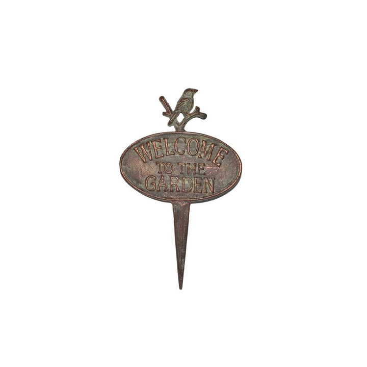 Willow &amp; Silk Welcome to the Garden Cast Iron Stake 20x1x32.5cm