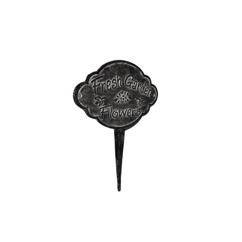 Willow &amp; Silk Fresh Garden Flowers Cast Iron Stake 24x0.5x29cm