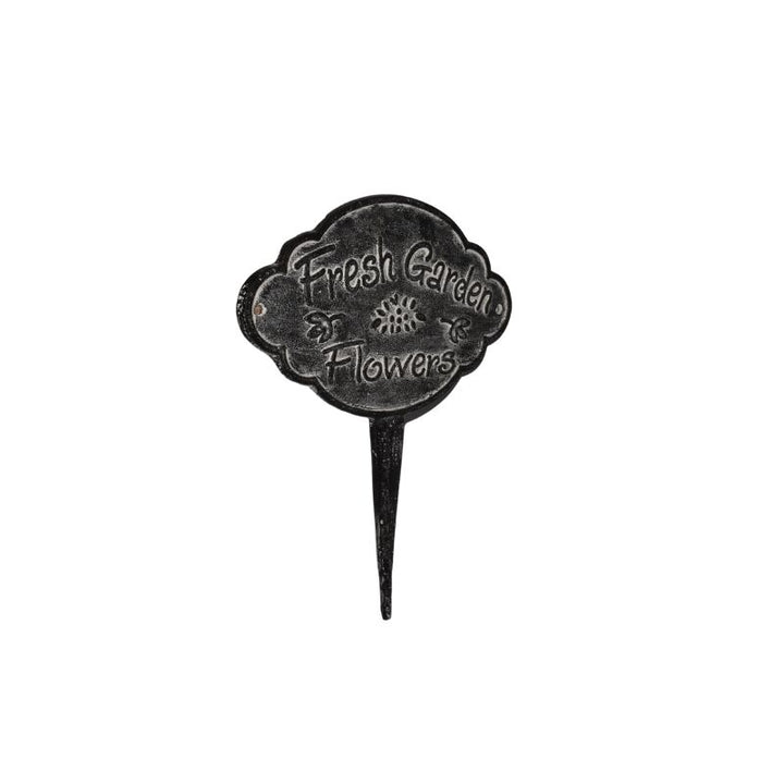 Willow &amp; Silk Fresh Garden Flowers Cast Iron Stake 24x0.5x29cm