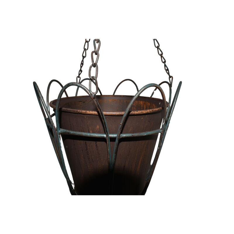 Willow &amp; Silk Hanging Potplanter with Pot, Wall Bracket and  Hummingbirds