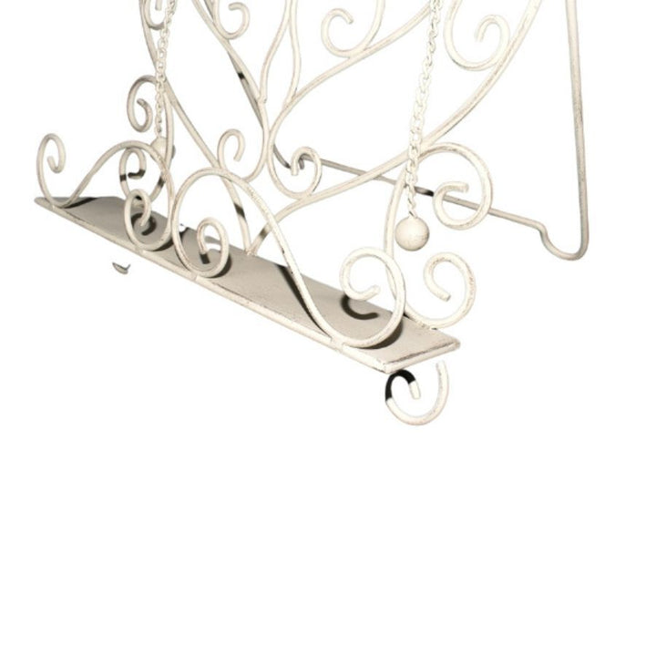 Willow &amp; Silk Heart-Shape Recipe/Book Stand with Birds 32.5x25x35cm