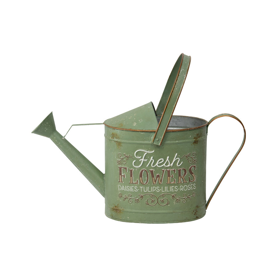 Willow &amp; Silk Green Watering Can 47cm &