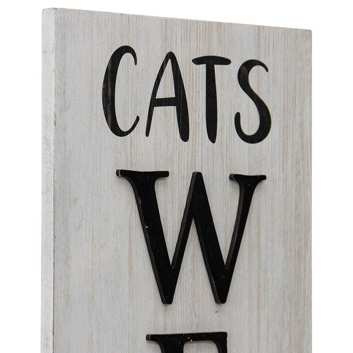 Willow &amp; Silk Wooden Plaque 80cm &