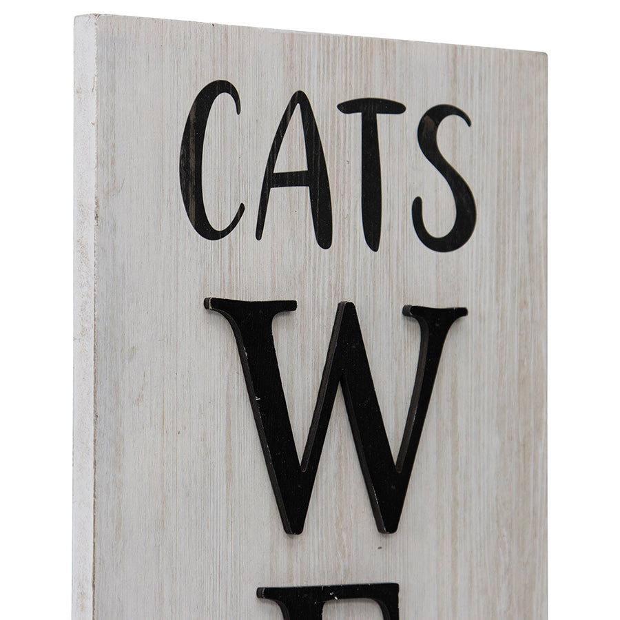 Willow &amp; Silk Wooden Plaque 80cm &