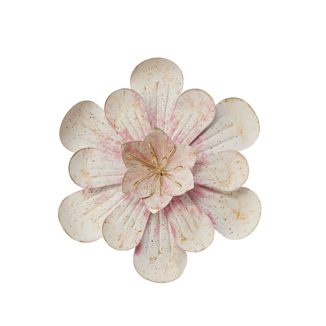 Willow &amp; Silk Medium Pink Wall Art  Flower 34x34x5.5HCM
