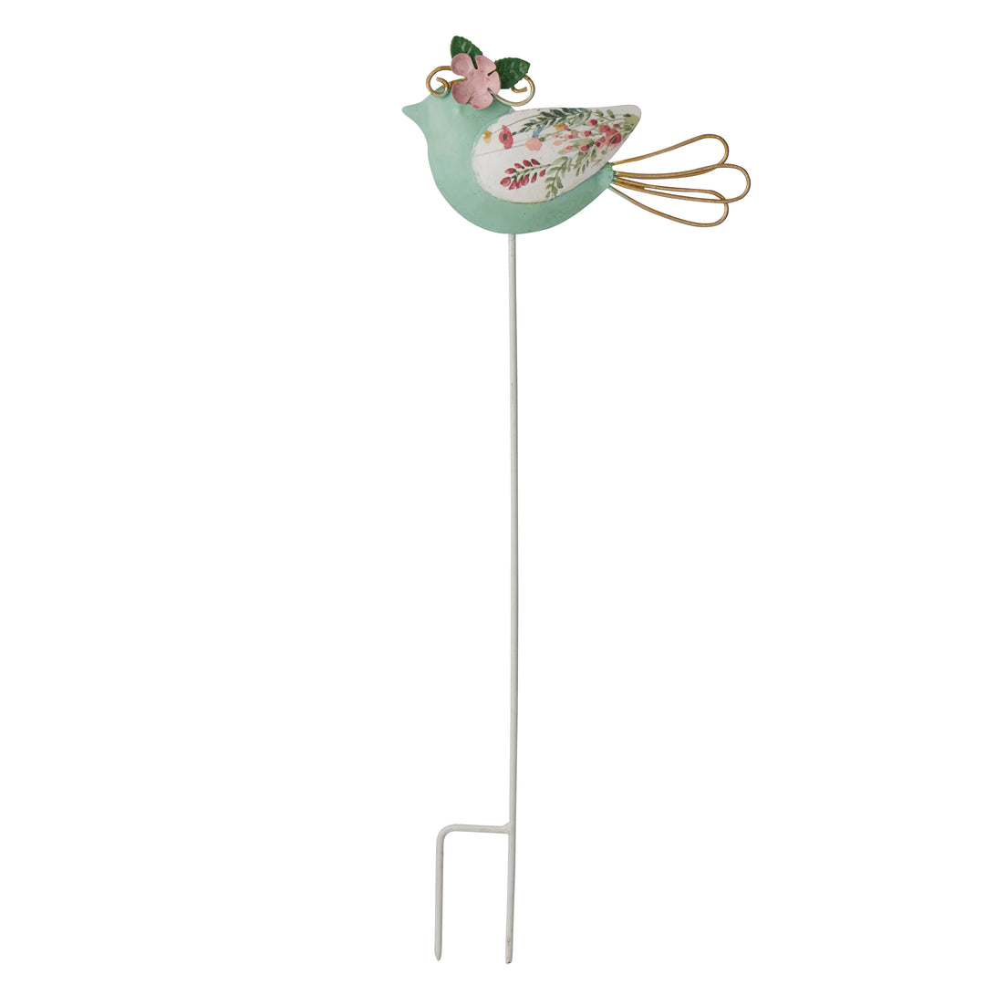 Willow &amp; Silk S/3 Asst Colourful Bird Garden Stakes