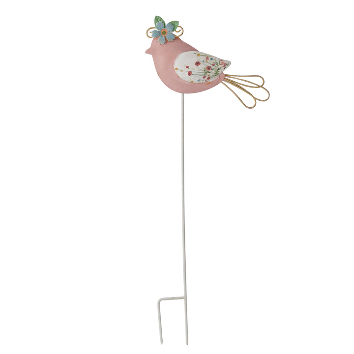 Willow &amp; Silk S/3 Asst Colourful Bird Garden Stakes