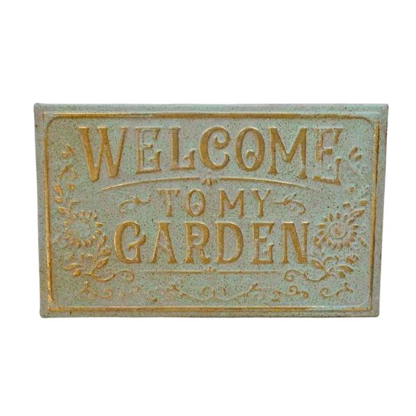 Willow &amp; Silk Welcome To My Garden Sign40x25HCM