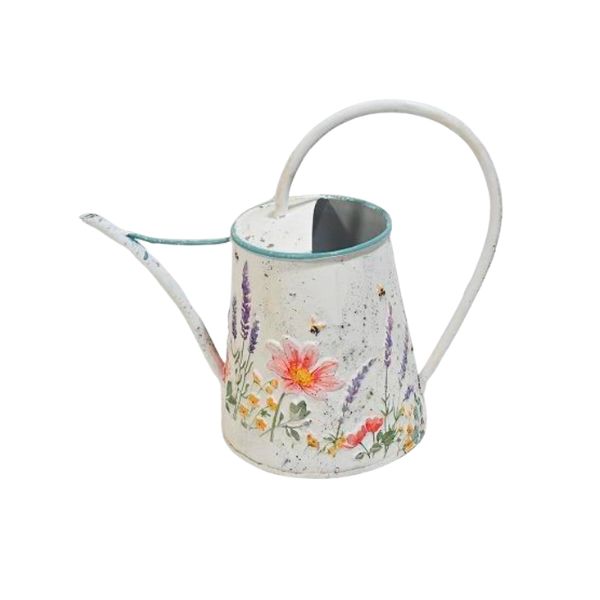 Willow &amp; Silk Lge Wild Flower  Watering Can 14x14x14.50cm