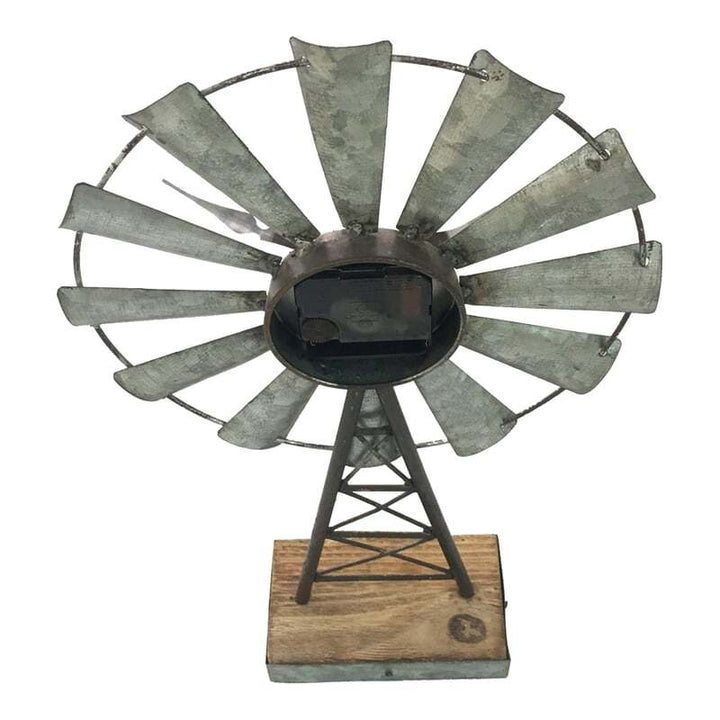 Willow &amp; Silk Windmill Table Clock 25x8x41cm