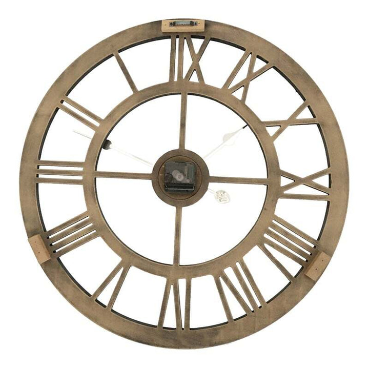 Willow &amp; Silk XL Industro-Hamptons Double Frame Floating Wall Clock 60x4.5cm