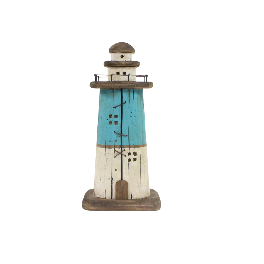 Willow &amp; Silk COASTAL LIGHTHOUSE LRG 16X9X33CM