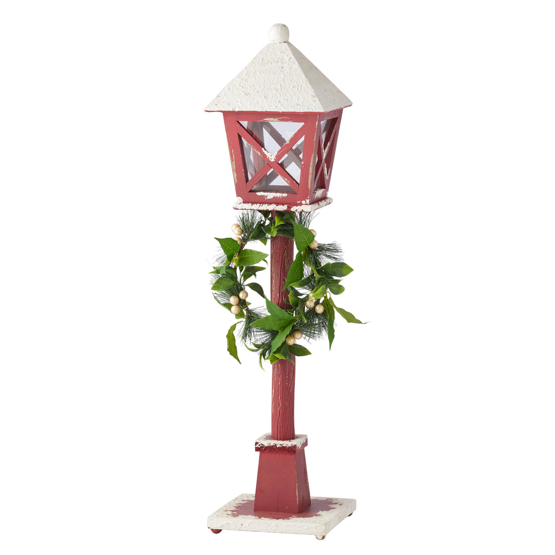 Willow &amp; Silk Decorative Christmas Lamp Post L20*W20*H80cm
