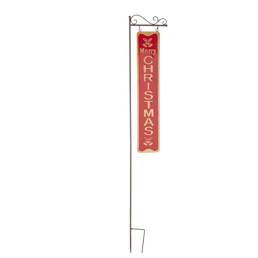 Willow &amp; Silk Merry Christmas Garden Stake L20*H122cm