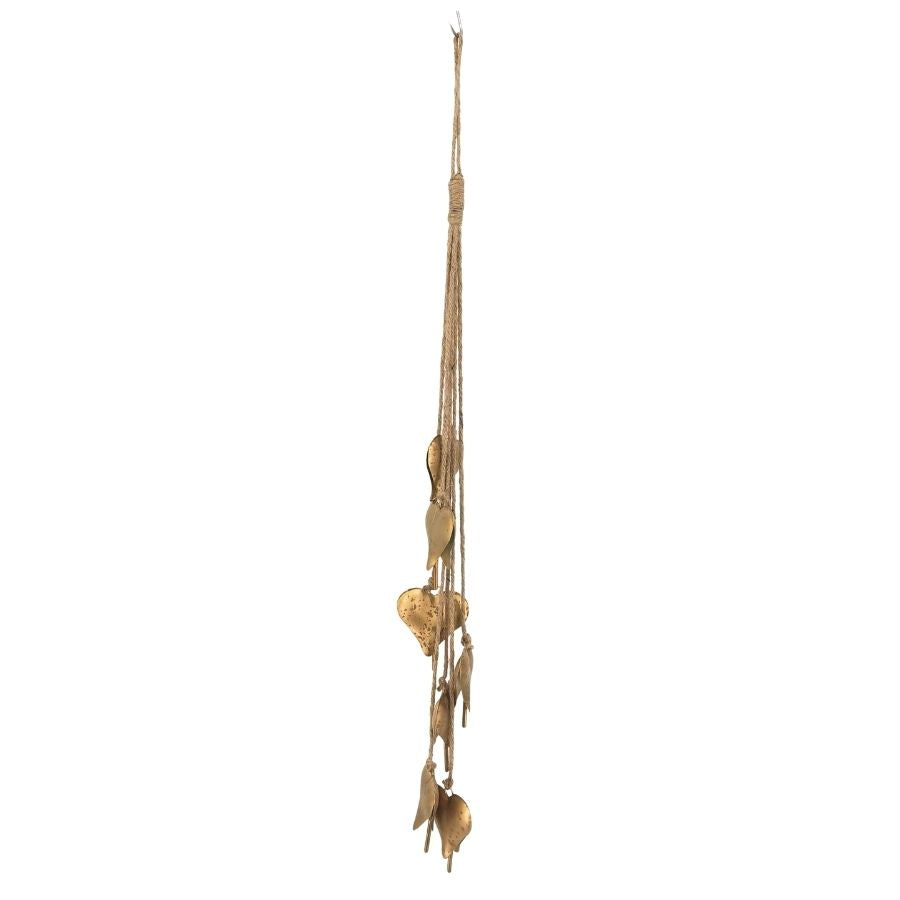 Willow &amp; Silk Gold Hanging Cluster of Hearts L7.5*W2*H80cm