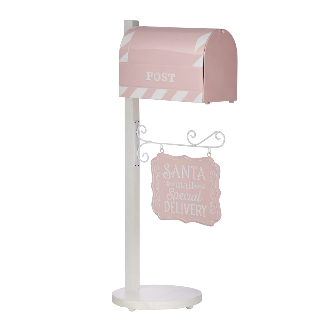 Willow &amp; Silk Santa Mail Pink Letter Box L36*W29*H91.5cm