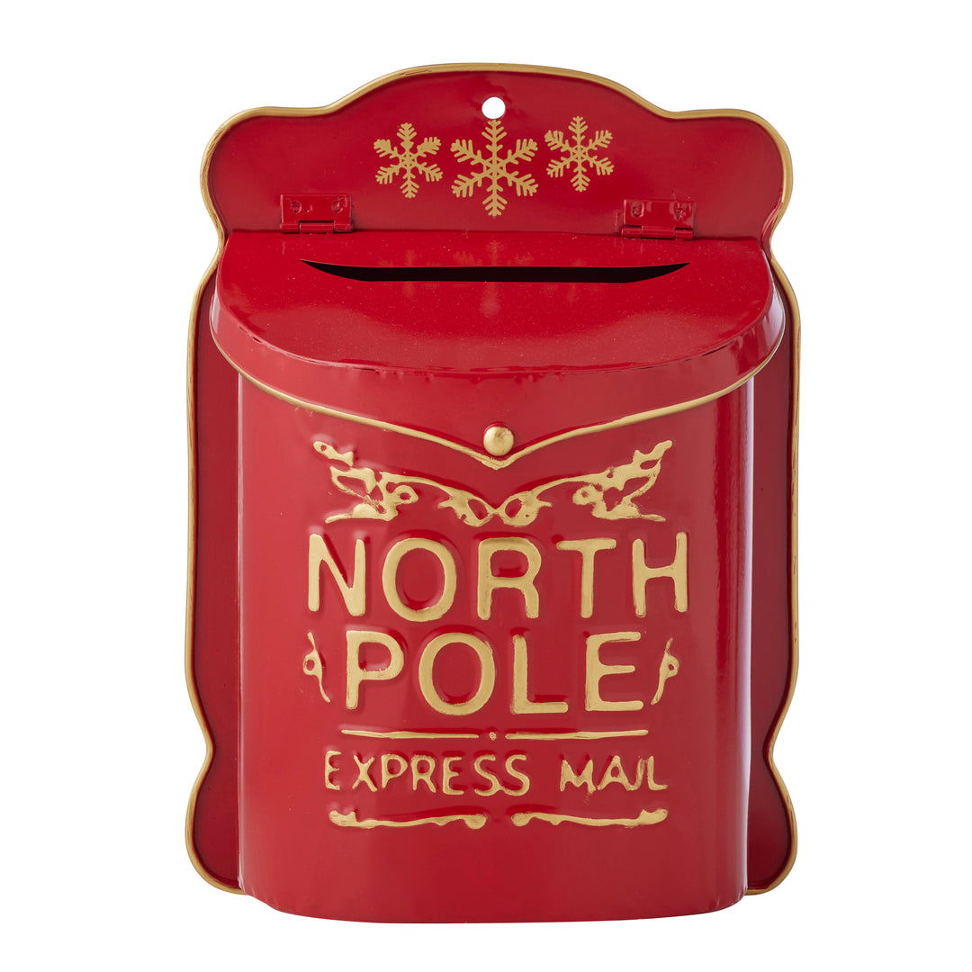Willow &amp; Silk North Pole Express Wall Hanging Post Box L22*W12*H30cm
