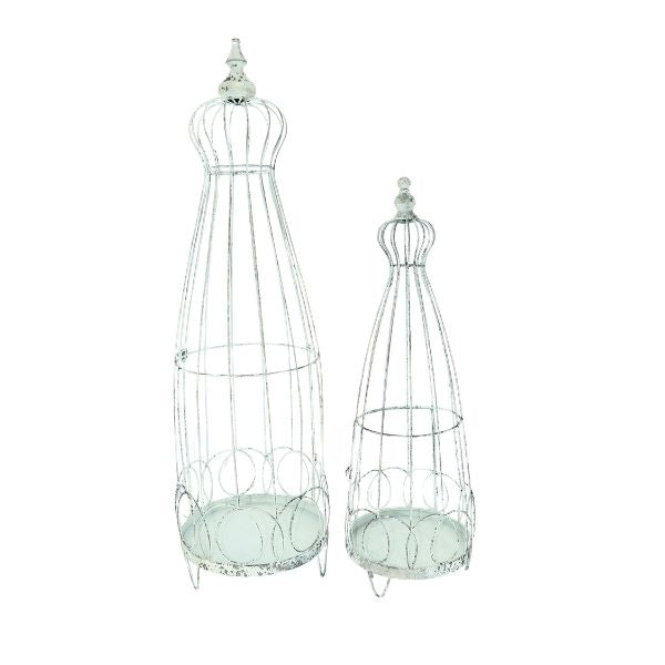 Willow &amp; Silk S/2 Bird Aviary L:28x28x104
S:25x25x76
