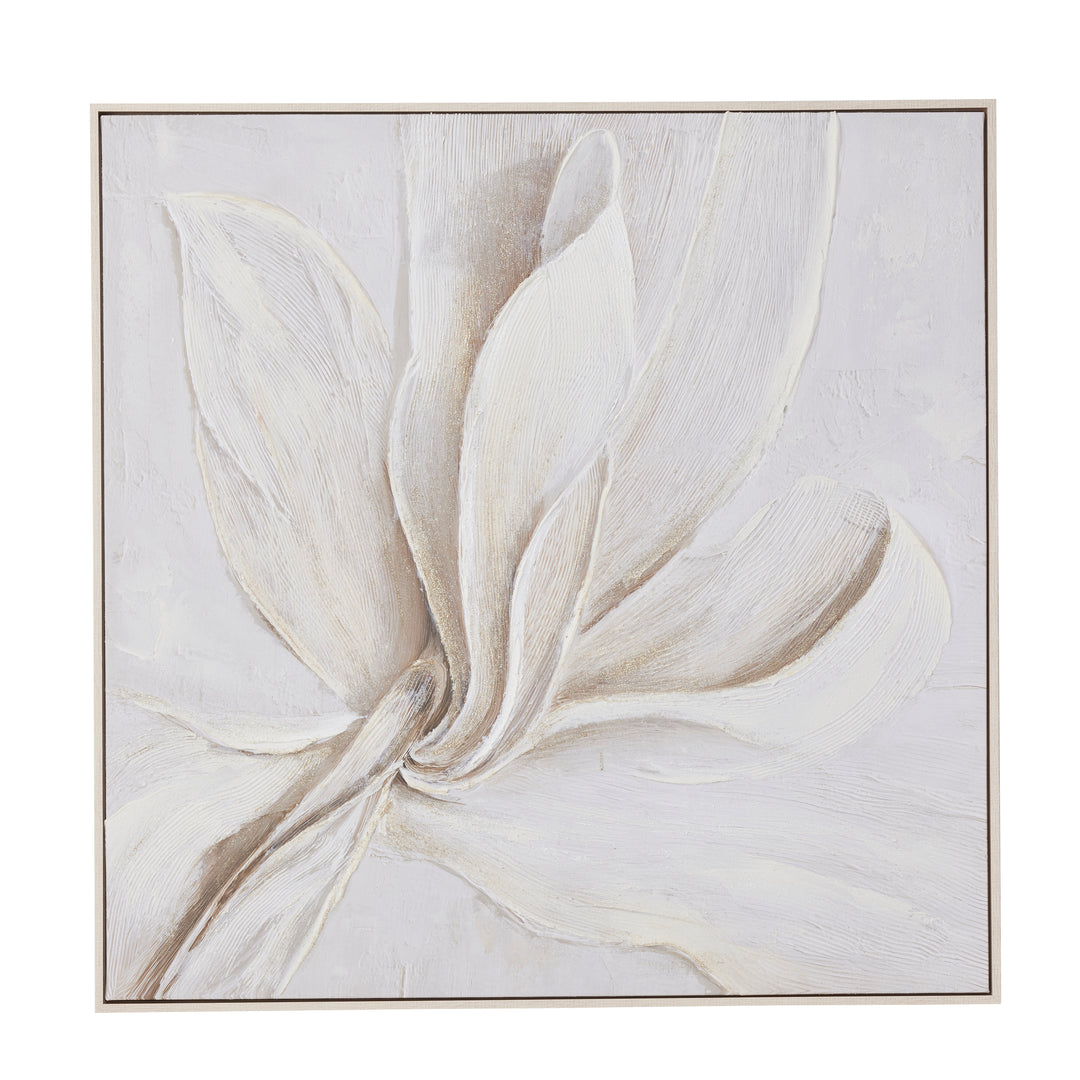 Willow &amp; Silk Textured Floral Natural Wall Art 82.6*12
