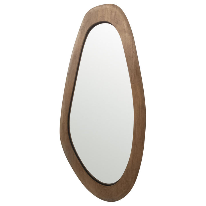 Willow &amp; Silk Wall Mirror Asymmetric Wood Frame - Natural 85cm