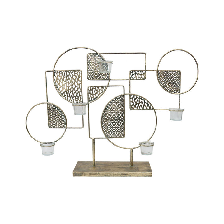 Willow &amp; Silk Abstract Hives Statement 5 Candle Holder