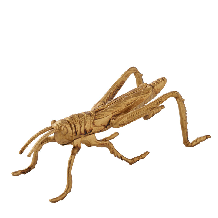 Willow &amp; Silk Grasshopper Sculpture Gold14*5.5*5