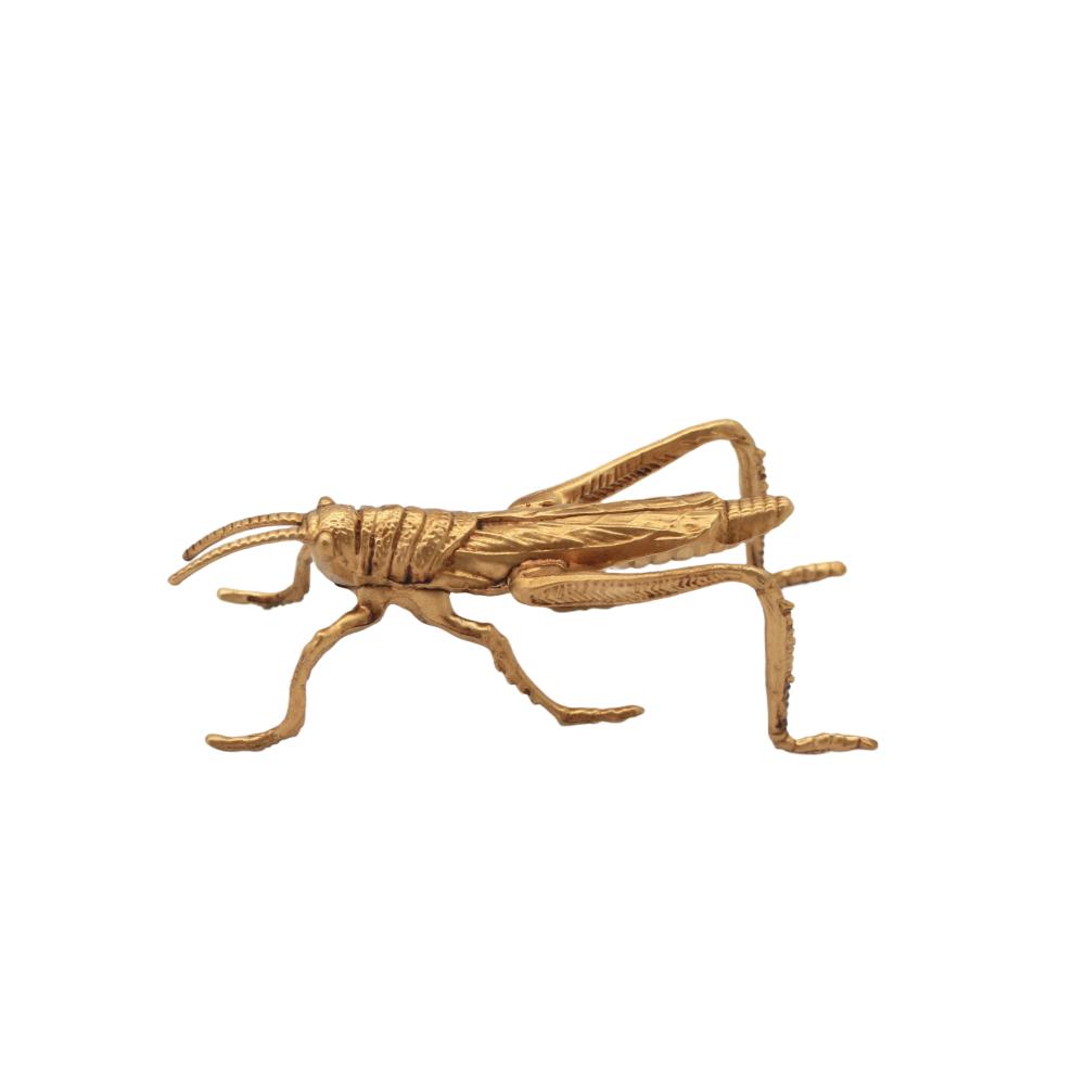 Willow &amp; Silk Grasshopper Sculpture Gold14*5.5*5