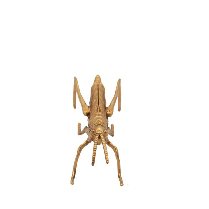 Willow &amp; Silk Grasshopper Sculpture Gold14*5.5*5
