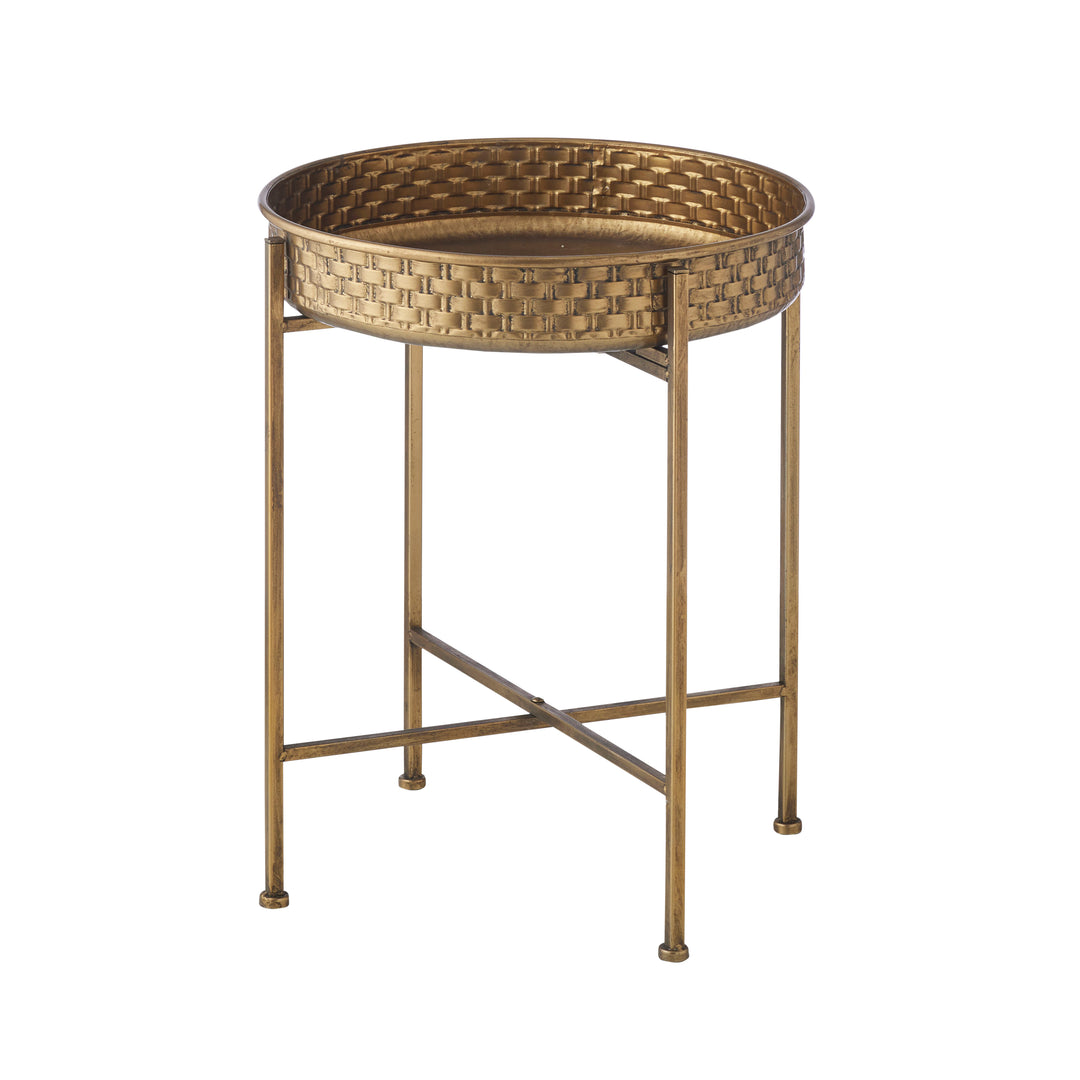 Willow &amp; Silk Gold Metal Side Table 40.5*40.5*52cm