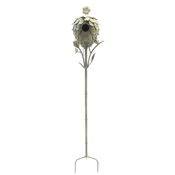 Willow &amp; Silk Artichoke Bird House on Stake25*19*128.5
