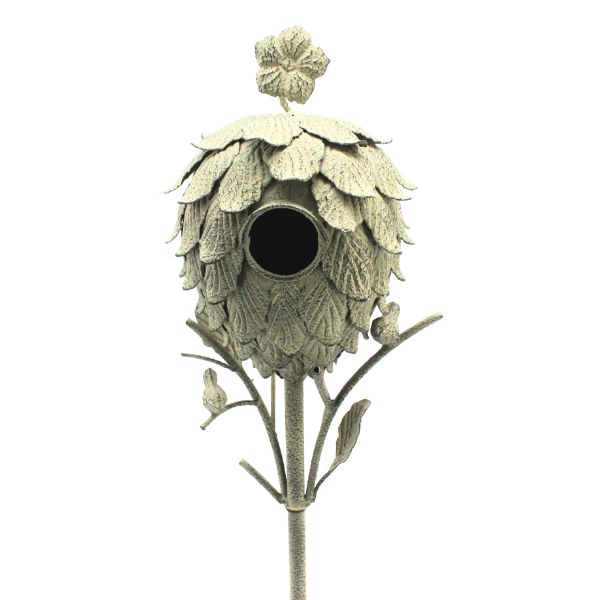 Willow &amp; Silk Artichoke Bird House on Stake25*19*128.5