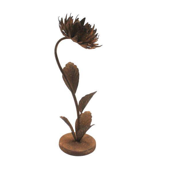 Willow &amp; Silk Lge Rust Standing Flower Candle Holder24*22*69