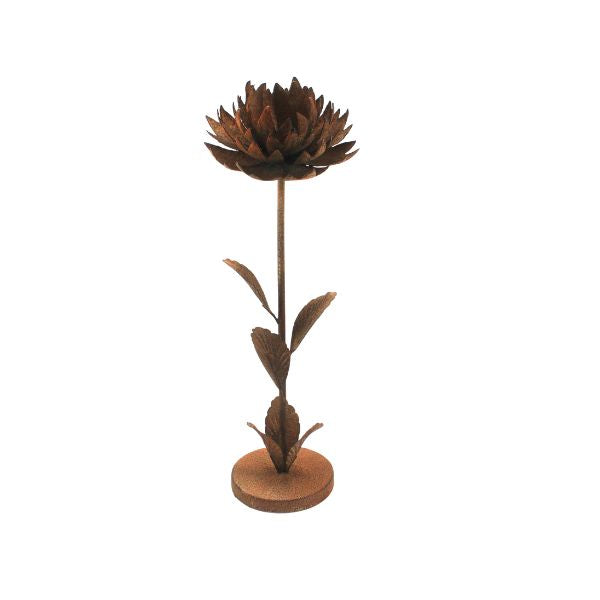 Willow &amp; Silk Lge Rust Standing Flower Candle Holder24*22*69