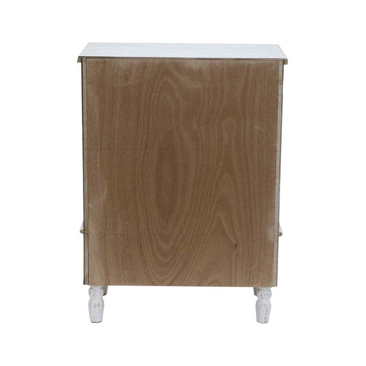 Willow &amp; Silk Wooden 87cm Whitewash 2-Door &amp; 2-Drawer Cabinet/Organiser