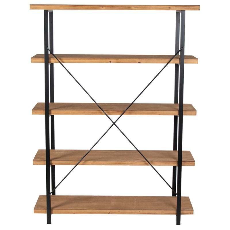 Willow &amp; Silk Metal/Wooden 162cm 5-Tier Shelf/Organiser