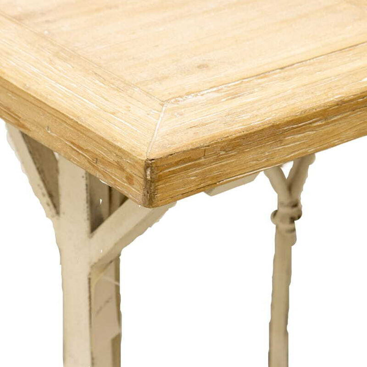 Willow &amp; Silk 115cm Martinique Wooden Bench Console Table