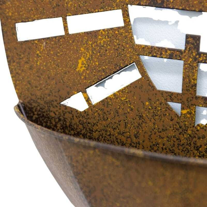 Willow &amp; Silk Metal 39cm Set of 2 Farm Scene Wall Planters