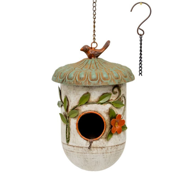 Willow &amp; Silk Perched Paradise Hanging Birdhouse