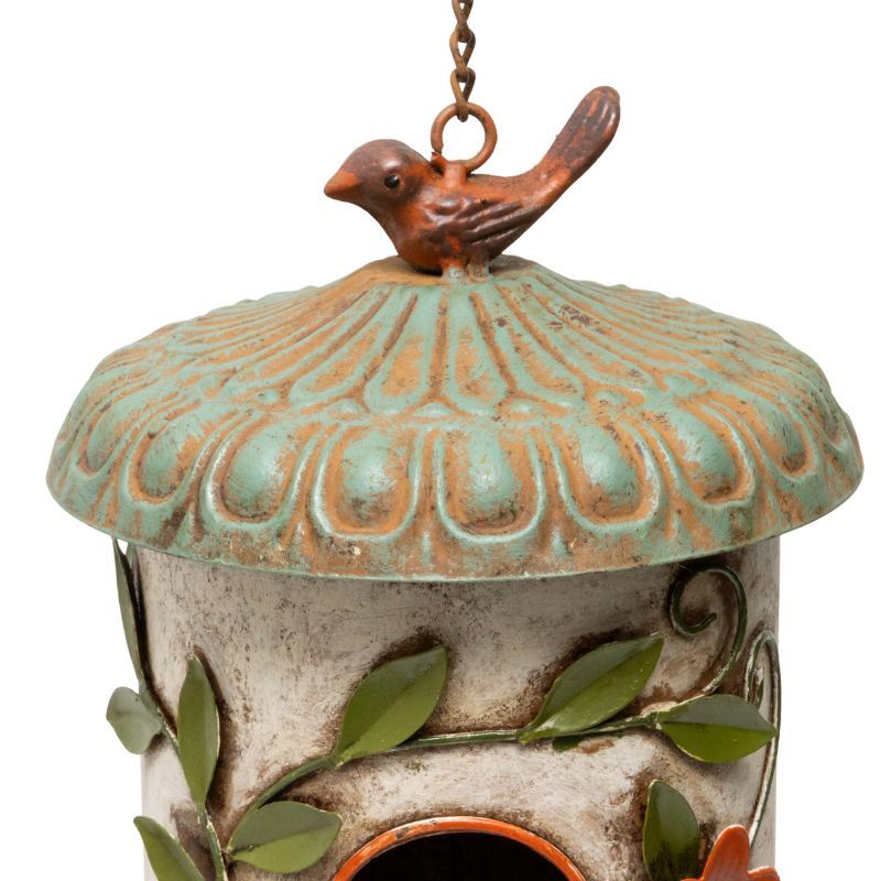 Willow &amp; Silk Perched Paradise Hanging Birdhouse