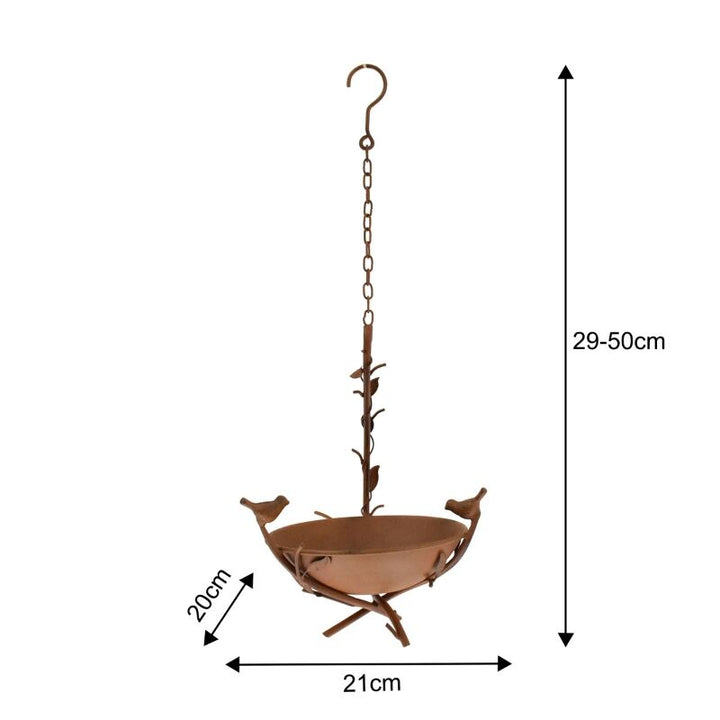 Willow &amp; Silk Serenity Swing Bird Feeder on Branch