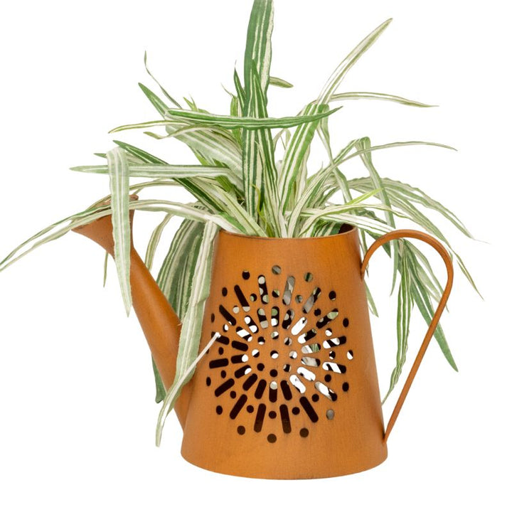 Willow &amp; Silk Radiant Bloom Watering Can &amp; Candle Holder: The Decorative Duo