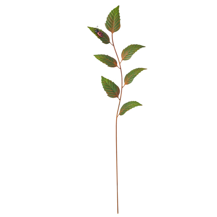 Willow &amp; Silk S/3 ASST LEAF STAKES WITH BUG/BIRD