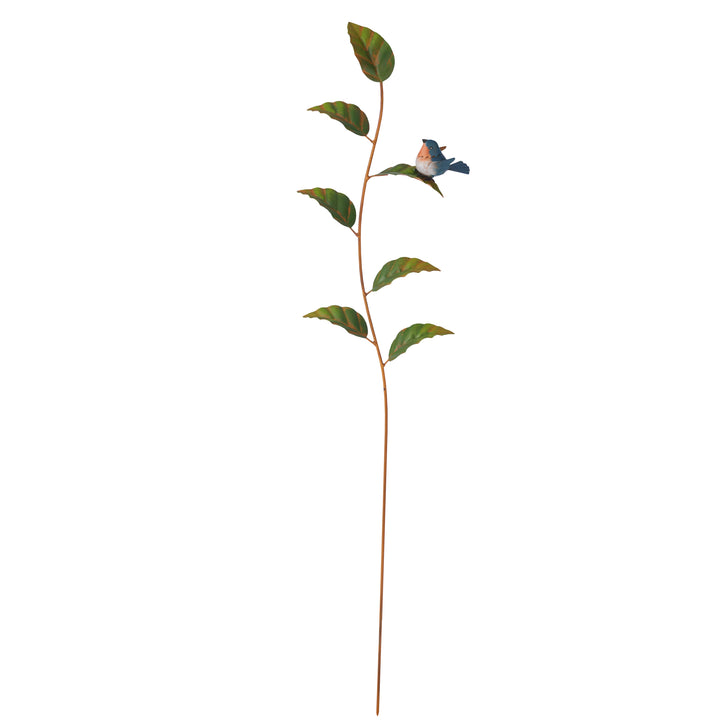 Willow &amp; Silk S/3 ASST LEAF STAKES WITH BUG/BIRD