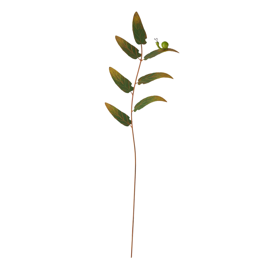 Willow &amp; Silk S/3 ASST LEAF STAKES WITH BUG/BIRD