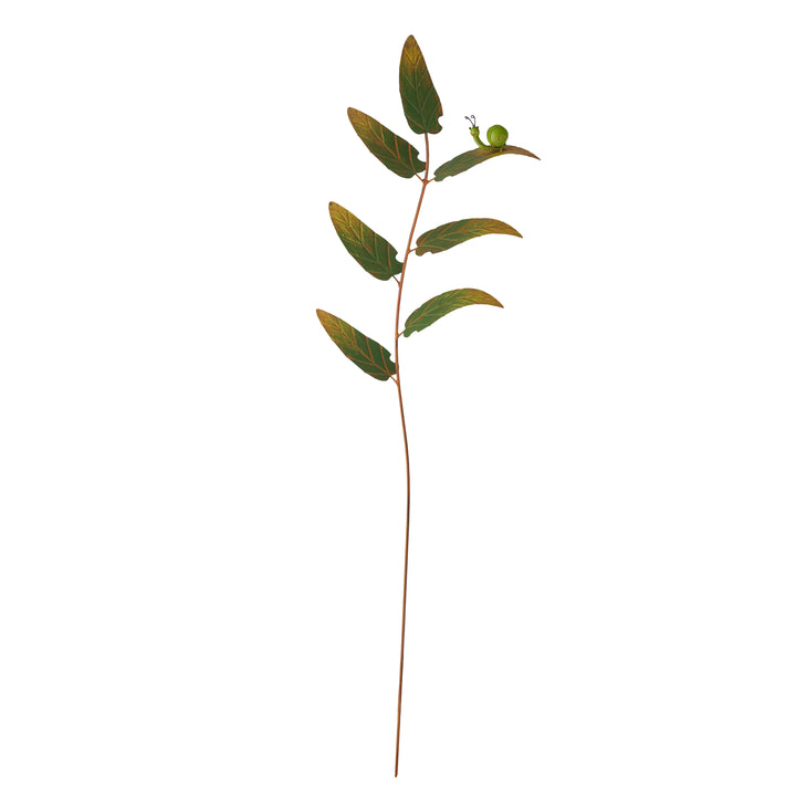 Willow &amp; Silk S/3 ASST LEAF STAKES WITH BUG/BIRD