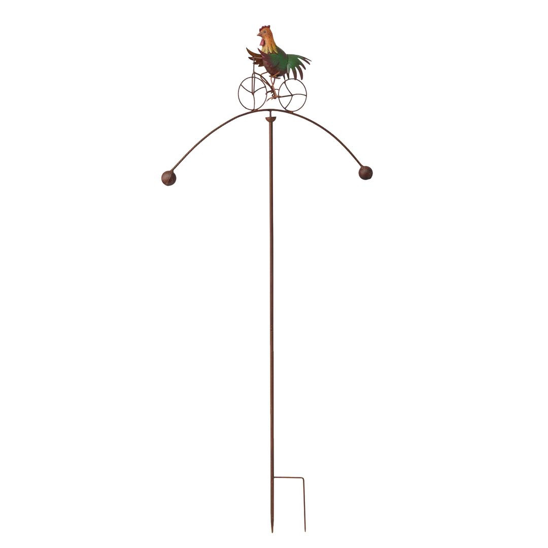 Willow &amp; Silk BALANCE ROOSTER ON STAKE 25x3x53
