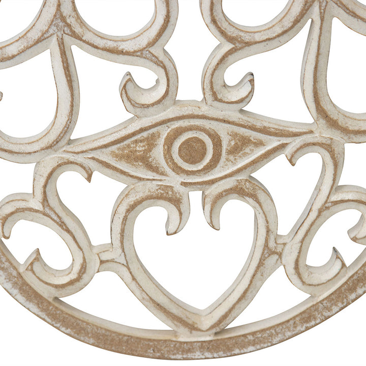 Willow &amp; Silk 40cm Handcarved Lucky/Fortune Hand Wall Art