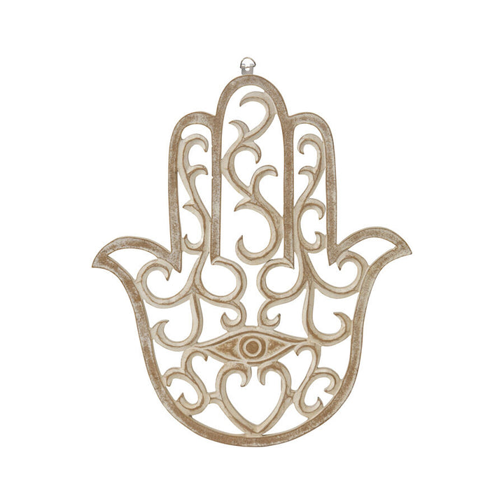 Willow &amp; Silk 40cm Handcarved Lucky/Fortune Hand Wall Art